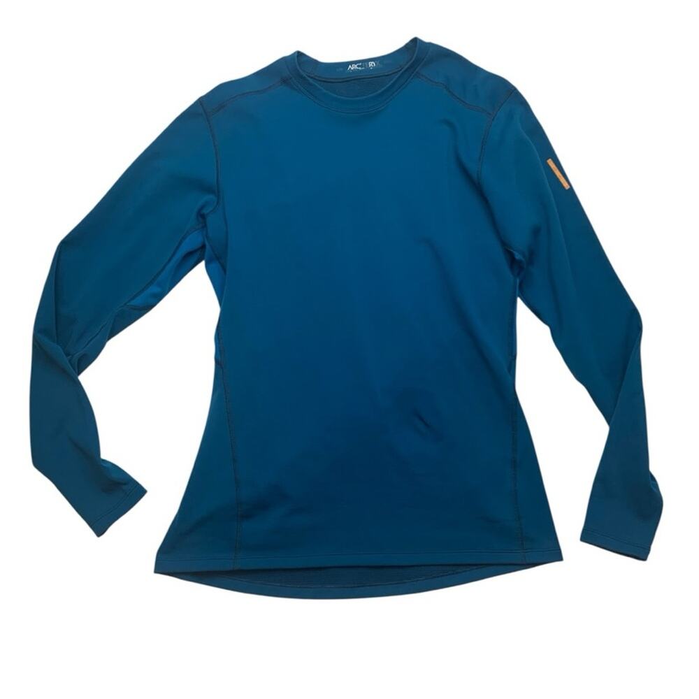 Arc'teryx womens large long sleeve shirt blue Teal Undershirt